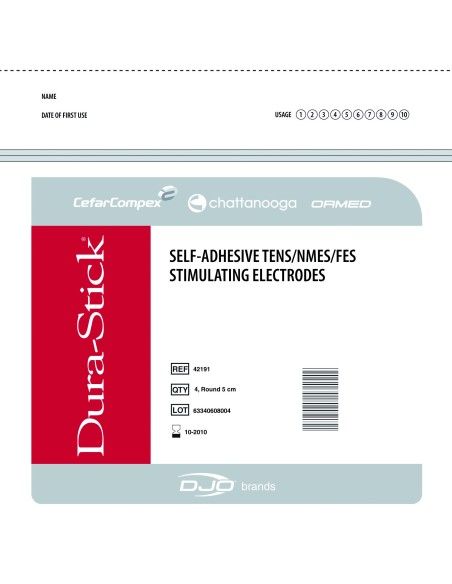 ELECTRODES DURA-STICK FIL RECTANGLE 50X100mm (x4)